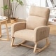 preview thumbnail 40 of 171, HOMYKA 28" Wide Rocking Chair for Nursery with Solid Wood Leg