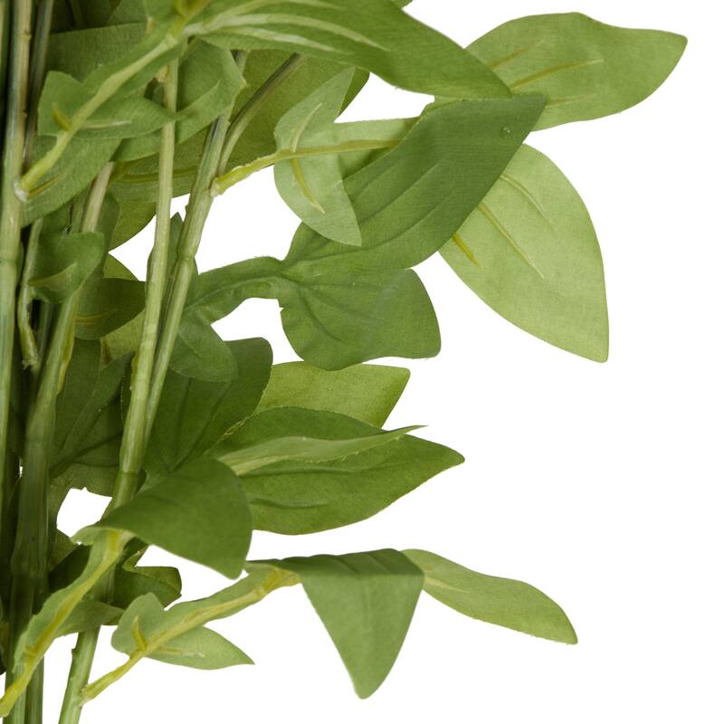 White Faux Foliage Tall Sweet Pea Artificial Flower Stem (Set of 12)