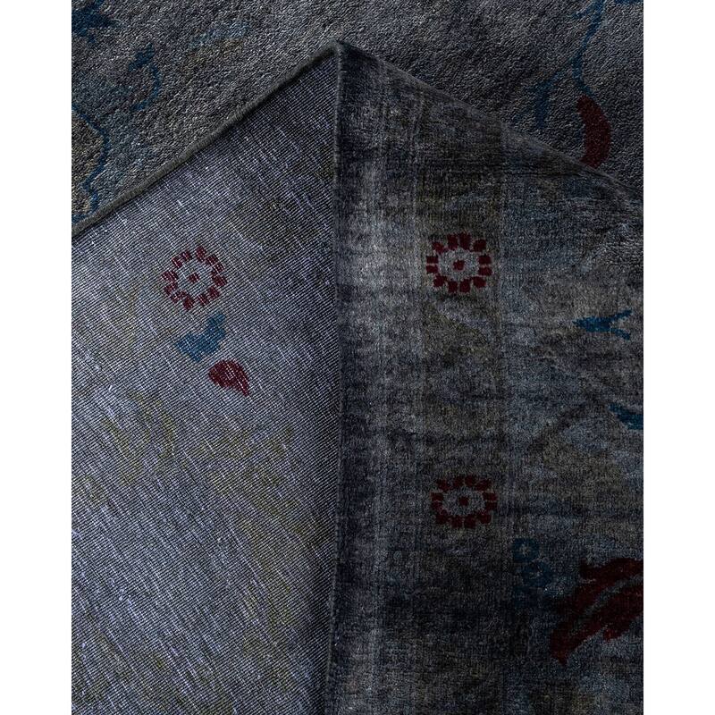 Contemporary Overdyed Wool Hand Knotted Area Rug - 8' 2" x 10' 1"