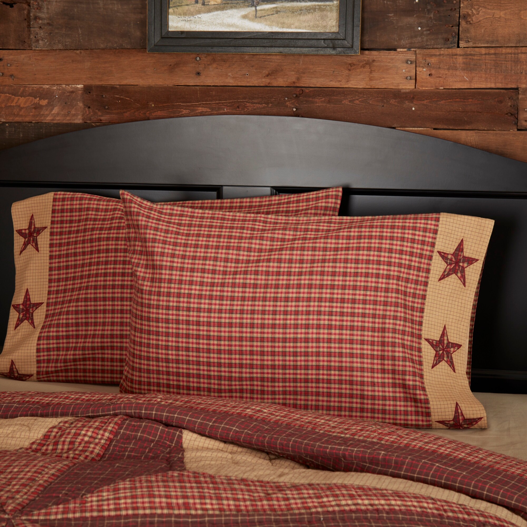 Abilene Star Pillow Case Set of 2 Pillowcases by VHC Brands Abilene Star Pillow Case Set of 2 Pillowcases by VHC Brands
