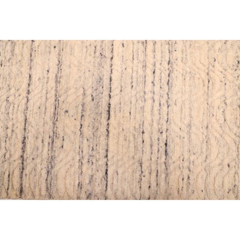 ECARPETGALLERY Hand Loomed Elysian Ivory Wool Rug - 9'7 x 13'8