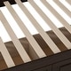 preview thumbnail 5 of 15, Espresso Convertible Twin Over Twin Bunk Bed With Drawers With Fence-shaped Guardrail