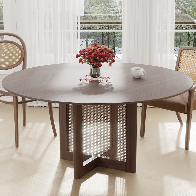 Solid Wood Round Dining Table 4-6 People