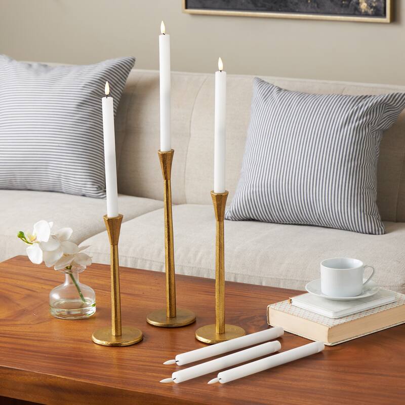 Wax Flameless Candle with Remote Control - Set of 6 Red, Black, White, Yellow, Blue or Pink - Roche River Decor