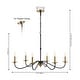 preview thumbnail 19 of 30, Nola 34.75" 6-Light Bohemian Farmhouse Iron LED Chandelier, by JONATHAN Y