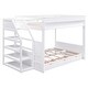 preview thumbnail 8 of 11, Convertible Design Bunk Bed Loft Bed with 3 Drawers, White