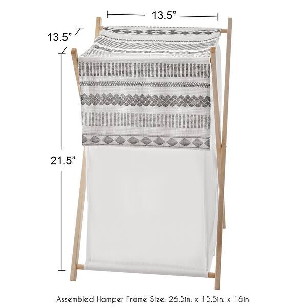 Moroccan Berber Rug Boho Style Laundry Basket Antique Bohemian Geometric Toy Clothes Hamper Storage Bin for Kids Nursery