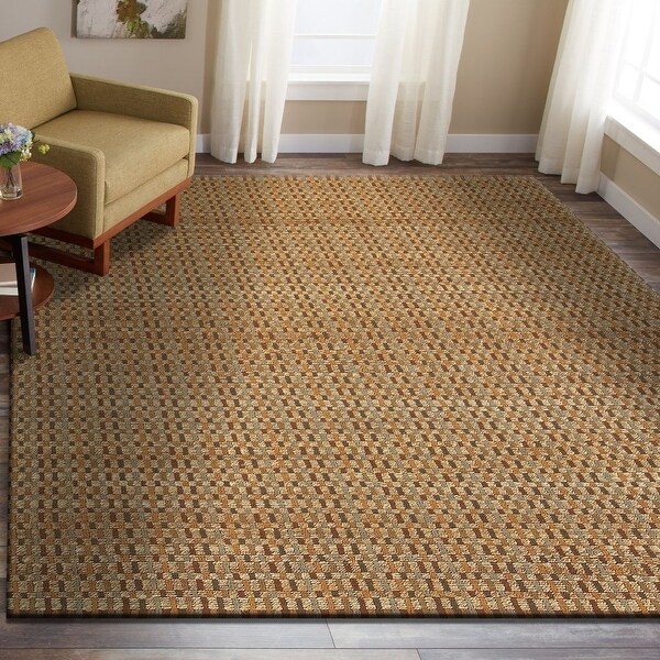 LR Home Natural Fiber Hand Loomed Autumn Jute Rug. Opens flyout.
