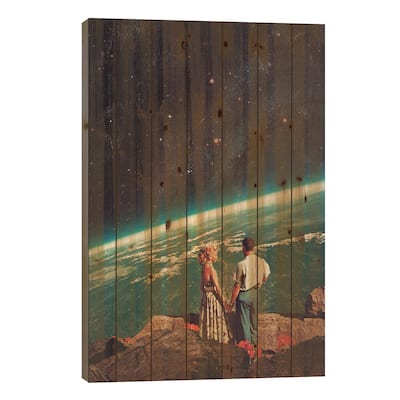 Love Print On Wood by Frank Moth - Multi-Color