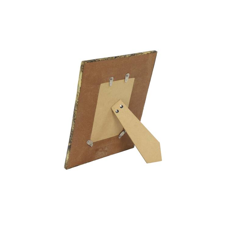 Gold & Brown Resin Rectangular Picture Frame with Tiger's Eye Finish 8.5 x 10.5