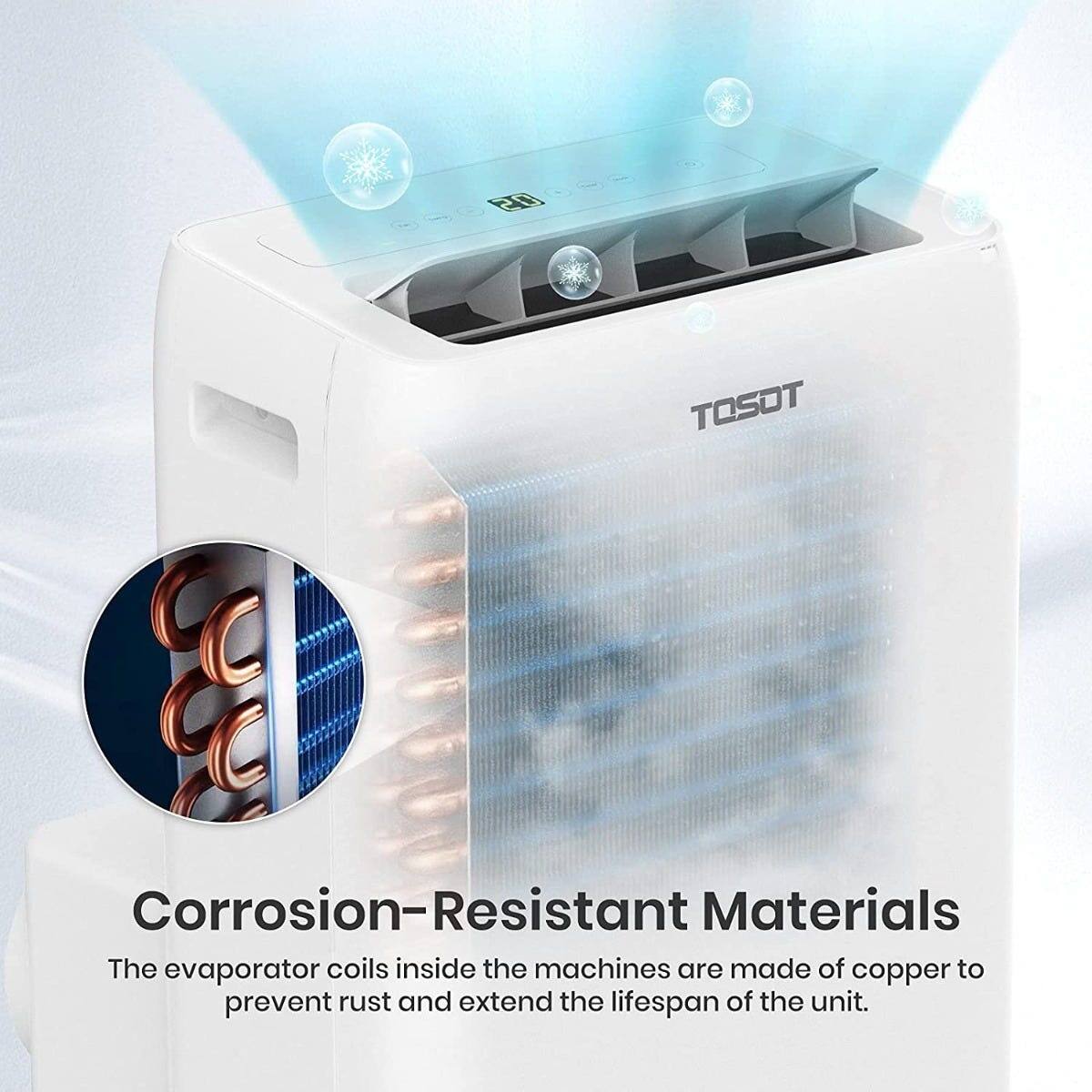 Tosot 12,000 BTU Portable Air Conditioner Swing Function Remote Bed