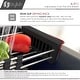 preview thumbnail 7 of 9, STYLISH Adjustable Over the Sink Stainless Steel Dish or Vegetable Drainer Basket