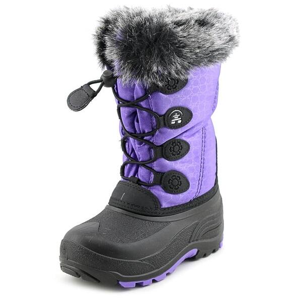Shop Kamik Snow Gypsy Youth Round Toe Canvas Purple Winter Boot