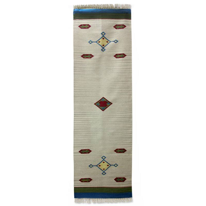 Handmade Kites Wool runner (India ) Big Bed Bath & Beyond 32486604