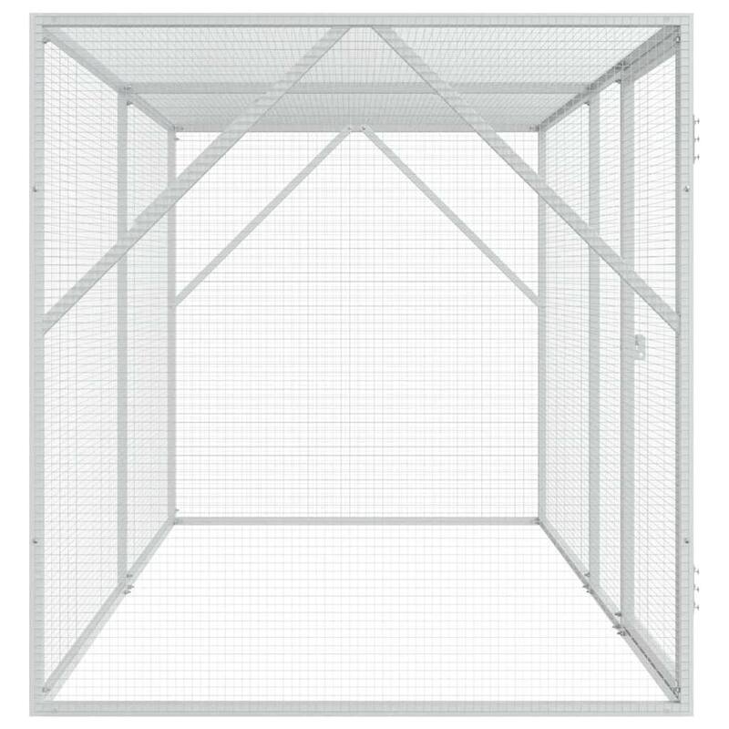 vidaXL Bird Cage Anthracite Galvanized steel