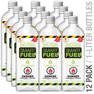 Shop Pack Of 12 Smartfuel Liquid Bio Ethanol Fuel For Fireplaces