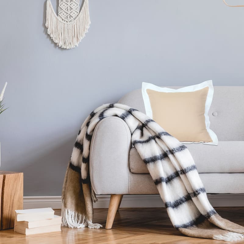 Sevita Bright Bordered Throw Pillow
