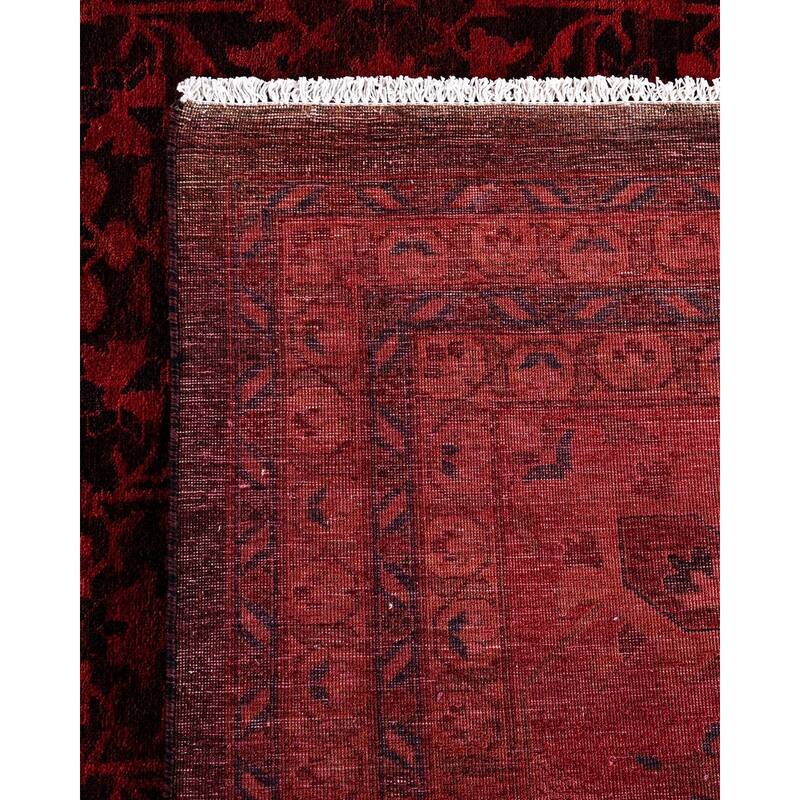 Overdyed, One-of-a-Kind Hand-Knotted Area Rug - Orange - 12' 4" x 18' 4"