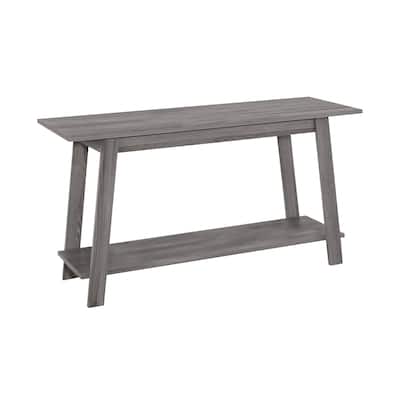 Wooden Laminate Open Storage Shelf TV Stand Ideal for Use in Living Room Bedroom or Playroom - 42”L x 15.75”W x 22.5”H