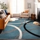 preview thumbnail 2 of 24, World Rug Gallery Contemporary Abstract Circles Design Area Rug