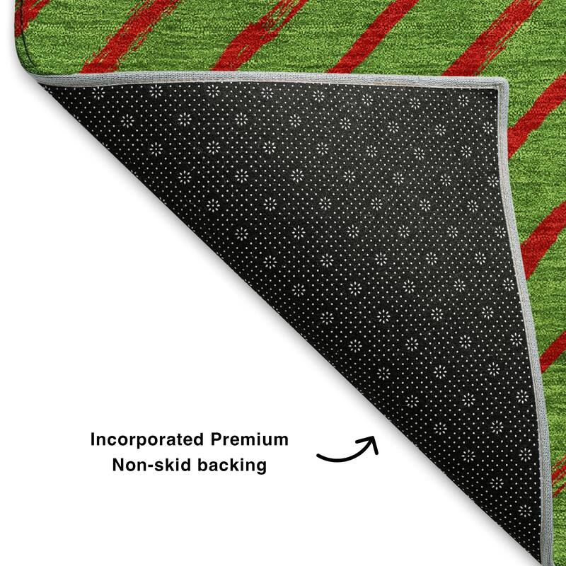 Premium Washable Super Soft Angle Stripe Mayfield Rug