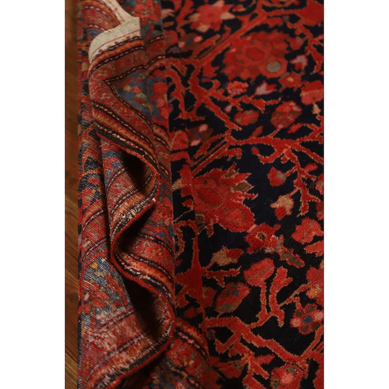 Hand Knotted Oriental 100% Wool Carpet Traditional Floral Oranges & Rust Malayer Area Rug - 6' 6'' X 4' 5''