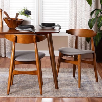 Carson Carrington Haapajarvi Mid-century Modern Medium Oak Dining Chair (Set of 2)