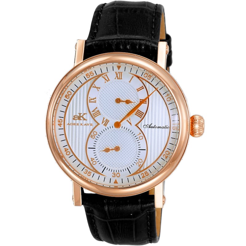 Adee Kaye Men's Mondo Silver Dial Watch - AK5665-MRGSV - 6 (36)