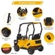 preview thumbnail 2 of 6, 12V Kids Ride on Forklift Car with Tent