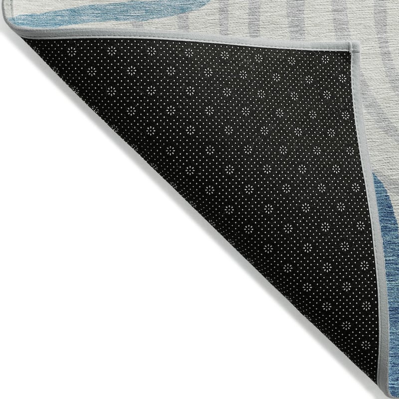 HomeRoots Abstract Transitional Rectangle Outdoor Rug