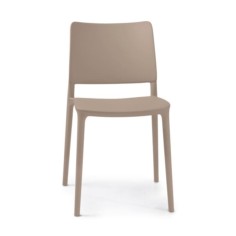 WRGHOME Modern Stacking Patio Dining Side Chair Indoor/Outdoor (Set of 2) - 31.30'' H X 19.29'' W X 21.06'' D