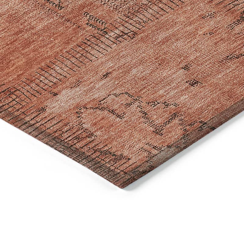 Machine Washable Indoor/ Outdoor Chantille Boho Moroccan Rug