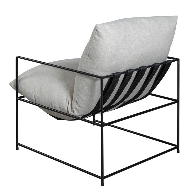 Rogan Modern Industrial Accent Chair