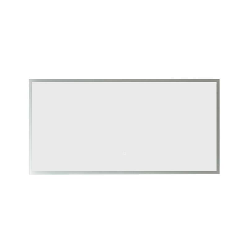 48'' Rectangle Illuminated Bathroom/Vanity Wall Mirror - Glass