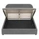 preview thumbnail 21 of 23, Full Size Teddy Upholstered Platform Bed with Hydraulic Storage System