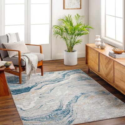 Livabliss San Fran Abstract Swirl Area Rug