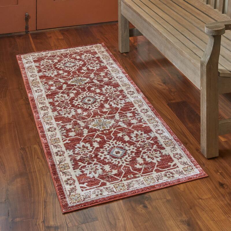 Gertmenian Hurston 3PC Traditional Medallion Area Rug Set, 2x7, 5x7, and 8x10 - 3PC Set