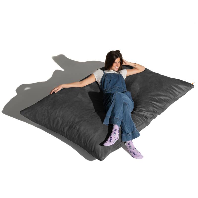 Jaxx 5.5' Huge Bean Bag Floor Pillow and Lounger for Adults - Microsuede