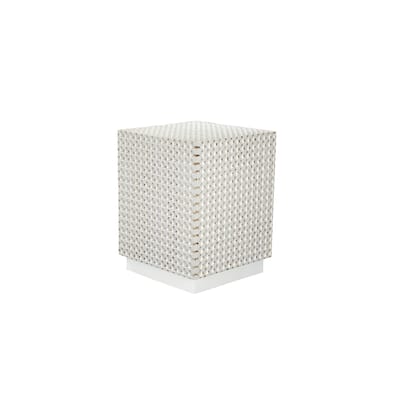 24" Square Accent Table with Dimples