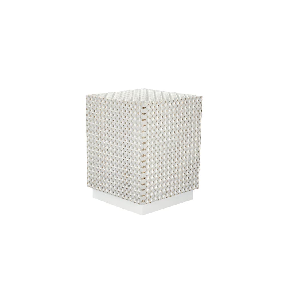 24" Square Accent Table with Dimples