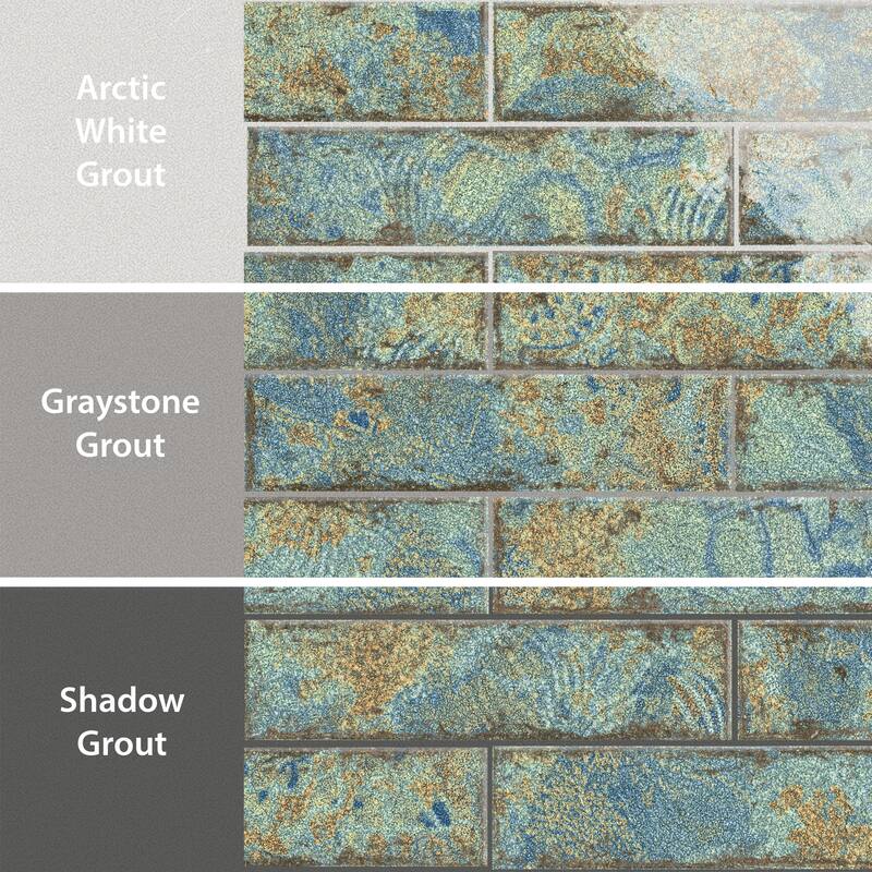 Merola Tile Gaudi React Brick Ocean 2-3/8" x 9-3/4" Porcelain Floor and Wall Tile