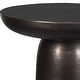 preview thumbnail 5 of 3, Uttermost Joppa Dark Bronze Outdoor Accent Table