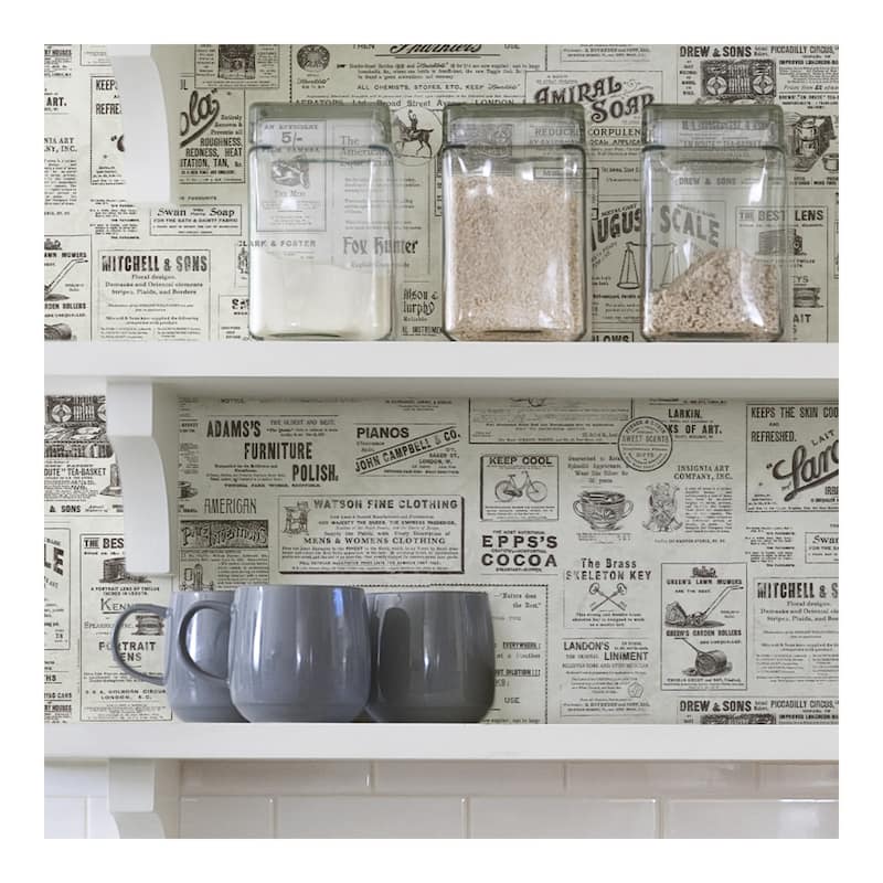 NuWallpaper Charcoal Published Peel & Stick Wallpaper - 216in x 20.5in x 0.025in