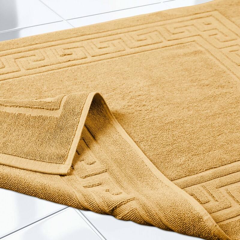 Blue Nile Mills 100% Cotton Thick Absorbent Washable Bath Mats Set of 2