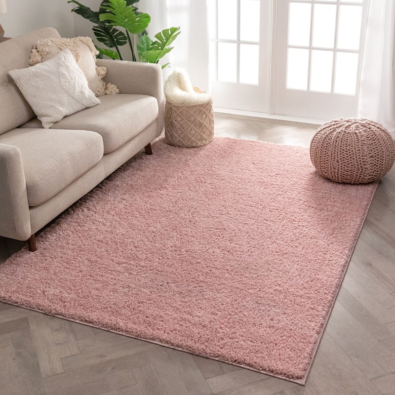 Well Woven Madison Shag Piper Ethnic Modern Shag Solid Area Rug