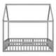 preview thumbnail 41 of 58, Wood House Bed with Fence and Door