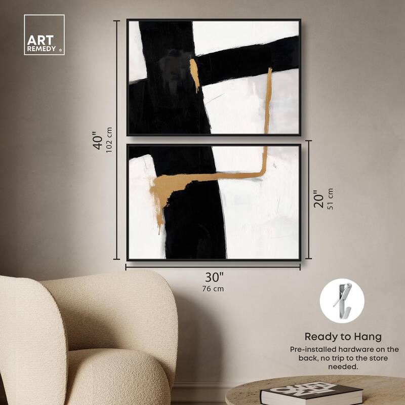 Urban Grid III Canvas Set of 2 by Art Remedy