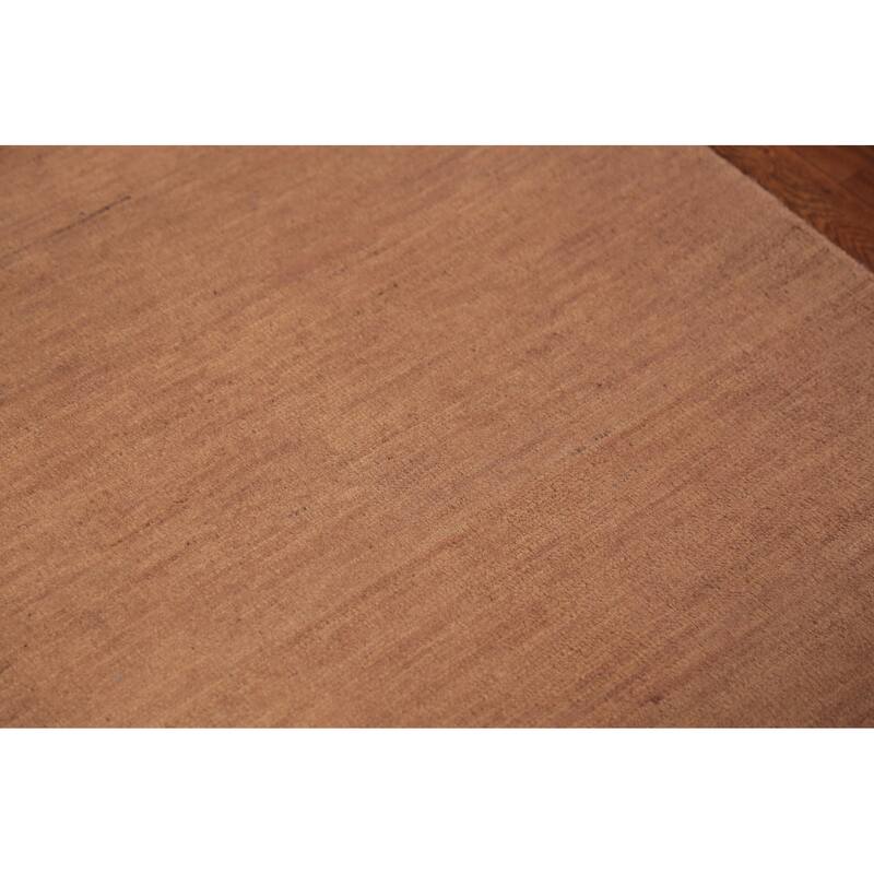 Gabbeh Oriental Rug Hand-Knotted Brown Wool Carpet - 2'6" x 4'4"