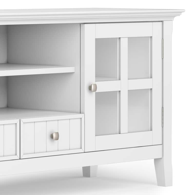 WYNDENHALL Normandy SOLID WOOD 60 inch Wide Transitional TV Media Stand For TVs up to 65 inches - 60'' x 16.5'' x 24