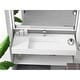 preview thumbnail 83 of 175, Juniper Stone Solid Surface Wall-mounted Vessel Sink 48" - White